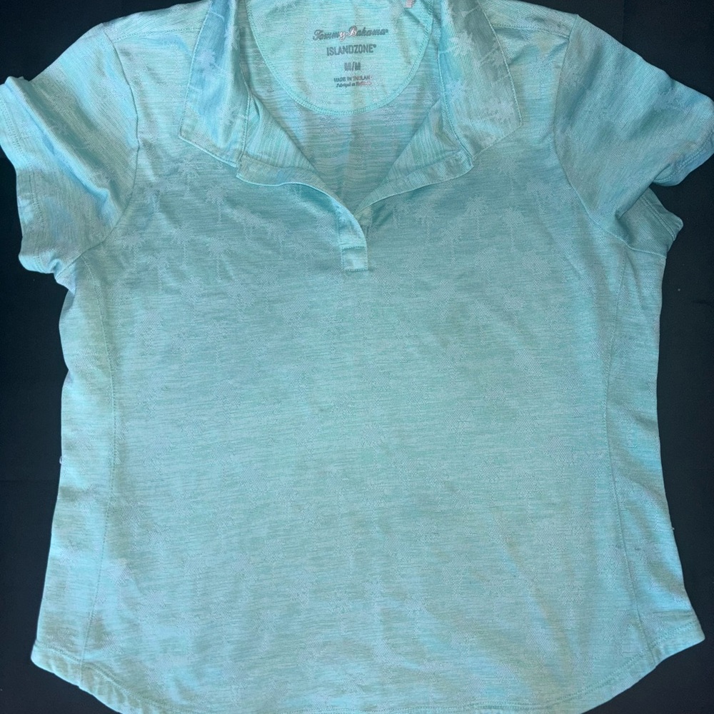 Tommy Bahama Women's Aqua Button Down Shirt
